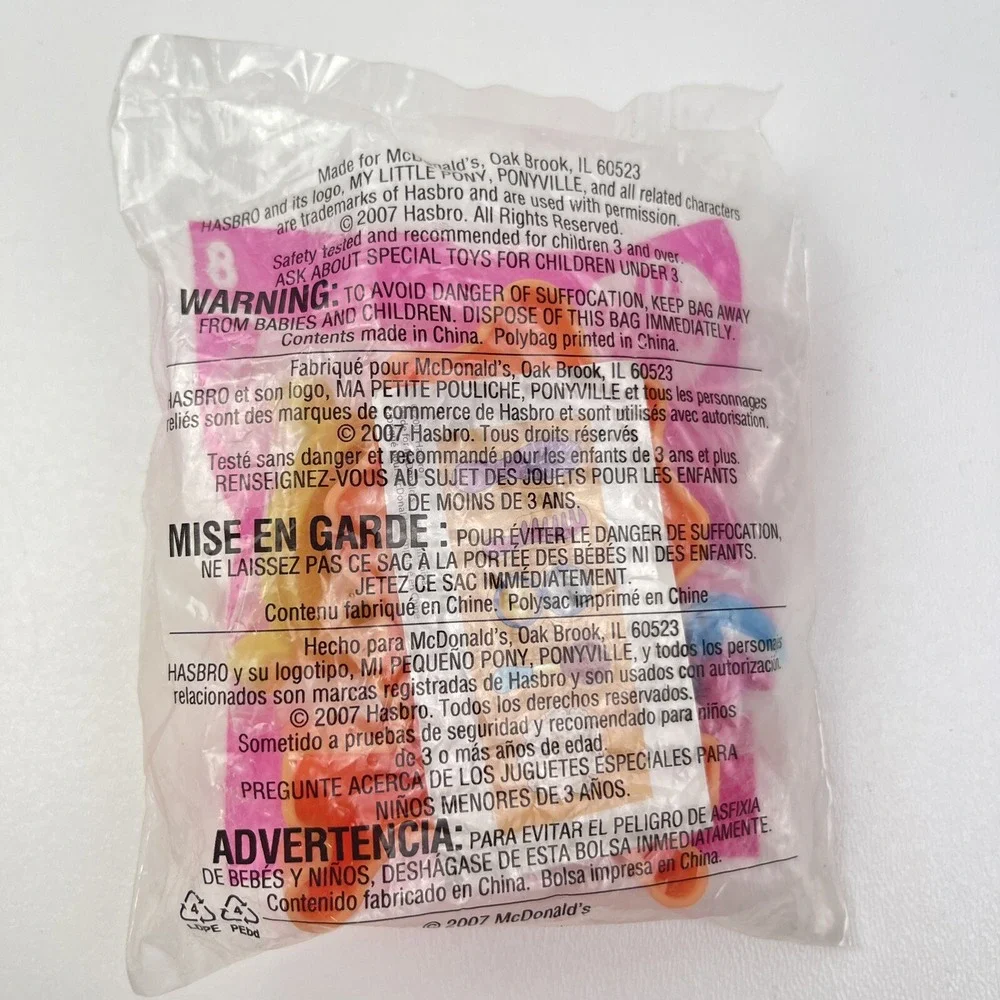 2007 McDonalds Happy Meal Toy My Little Pony 8 Cotton Candy